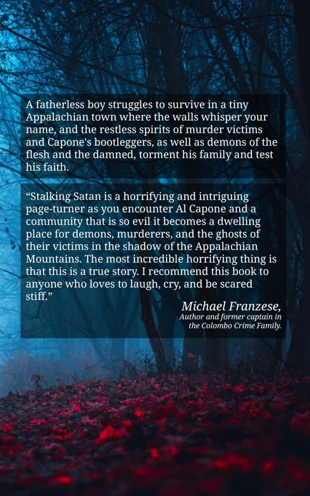 Stalking Satan – Best Horror Novel Based on True Story – Back Book Cover